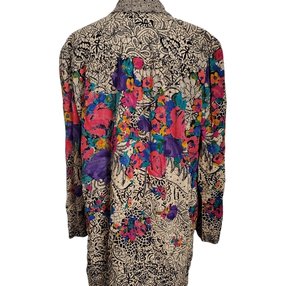 Vintage Floral Lightweight Cardigan Balzer - Picture 3 of 5